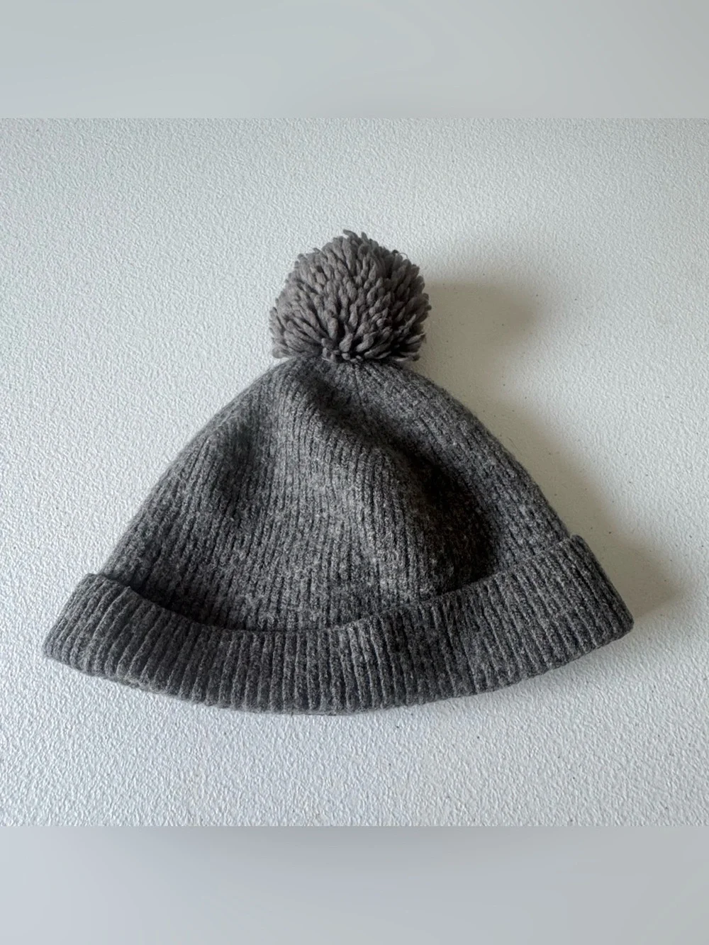 True Religion Knit Watchcap with Pom Cashmere/Lambswool/Angora/Cotton